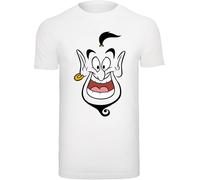 F4NT4STIC T-Shirt 'Disney Aladdin Genie Face' jaune / rose / noir / blanc, Taille M