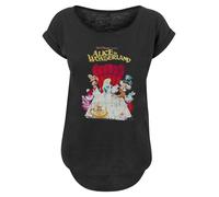 F4NT4STIC T-shirt 'Disney Alice In Wonderland Retro Poster' pomme / rouge / noir / blanc naturel, Taille XXL