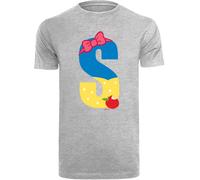 F4NT4STIC T-Shirt 'Disney Alphabet S Is For Snow White' bleu / jaune / gris chiné / rouge, Taille XXXL