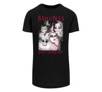 F4NT4STIC T-Shirt 'Disney Bad Girls Have More Fun' gris / rose pastel / rouge / noir, Taille XXL