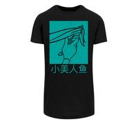 F4NT4STIC T-Shirt 'Disney Boys Ariel The Little Mermaid Hair Stroke' émeraude / noir, Taille XS