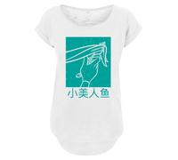 F4NT4STIC T-shirt 'Disney Boys Ariel The Little Mermaid Hair Stroke' turquoise / blanc, Taille 4XL