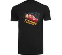 F4NT4STIC T-Shirt 'Disney Cars Lightning McQueen' safran / rouge / noir / blanc, Taille S