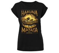 F4NT4STIC T-shirt 'Disney Der König der Löwen Hakuna Matata' chamois / jaune / noir, Taille M