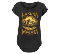 F4NT4STIC T-shirt 'Disney Der König der Löwen Hakuna Matata' chamois / jaune / noir, Taille XXL
