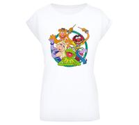 F4NT4STIC T-shirt 'Disney Die Muppets Group Circle' mélange de couleurs / blanc, Taille M
