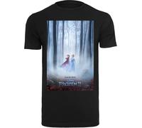 F4NT4STIC T-Shirt 'Disney Frozen 2 Movie Poster' bleu clair / rouille / violet / noir, Taille XL