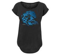 F4NT4STIC T-shirt 'Disney Frozen 2 Nokk Silhouette' bleu / noir, Taille XS