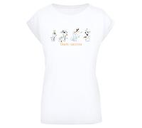 F4NT4STIC T-shirt 'Disney Frozen 2 Olaf Shape-Shifter' bleu / orange / noir / blanc, Taille XL