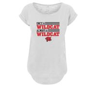 F4NT4STIC T-shirt 'Disney High School Musical Once a Wildcat Always a Wildcat' rouge / noir / blanc chiné, Taille 4XL