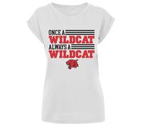 F4NT4STIC T-shirt 'Disney High School Musical Once Wildcat Always' rouge / noir / blanc, Taille M