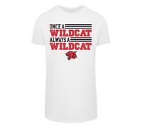 F4NT4STIC T-Shirt 'Disney High School Musical Once Wildcat Always' rouge / noir / blanc, Taille XL