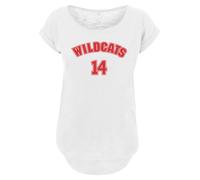 F4NT4STIC T-shirt 'Disney High School Musical The Musical Wildcats 14' rouge carmin / blanc, Taille XXL