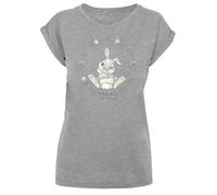 F4NT4STIC T-shirt 'Disney Klopfer Thumper Sweet As Can Be' gris clair / gris chiné / rose pastel / noir, Taille L