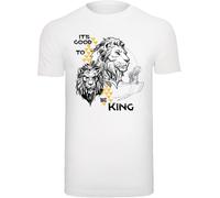 F4NT4STIC T-Shirt 'Disney König der Löwen Movie It's Good To Be King' jaune / gris / noir / blanc, Taille S