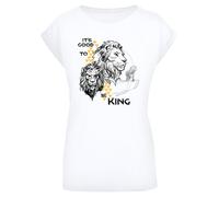 F4NT4STIC T-shirt ''Disney König der Löwen Movie It's Good To Be King' jaune / noir / blanc, Taille XS