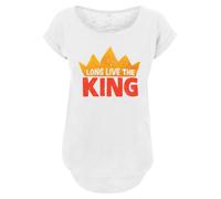 F4NT4STIC T-shirt 'Disney König der Löwen Movie Long Live The King' jaune / orange / blanc, Taille XXXL