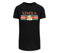 F4NT4STIC T-Shirt 'Disney König der Löwen Simba' jaune pastel / jade / corail / noir, Taille S