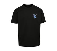 F4NT4STIC T-Shirt 'Disney Lilo And Stitch Stitch' bleu clair / noir / blanc, Taille 4XL