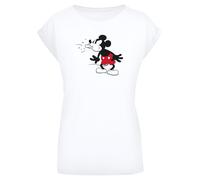F4NT4STIC T-shirt ' Disney Mickey Mouse Tongue' rouge / noir / blanc, Taille 5XL