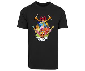 F4NT4STIC T-Shirt 'Disney Muppets Dr. Teeth and The Electric Mayhem' azur / vert / orange / noir, Taille L