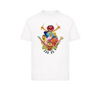 F4NT4STIC T-Shirt 'Disney Muppets Dr.Teeth And The Electric Mayhem' mélange de couleurs / blanc, Taille 146-152