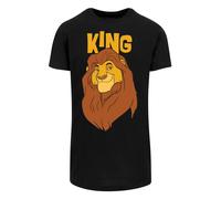 F4NT4STIC T-Shirt 'Disney The König der Löwen Mufasa King' marron / jaune / noir, Taille S