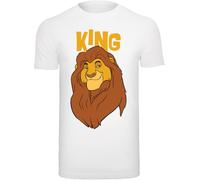 F4NT4STIC T-Shirt 'Disney The König der Löwen Mufasa King' rouille / jaune d'or / blanc, Taille L