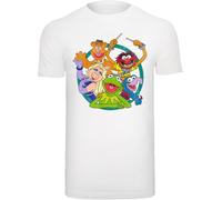 F4NT4STIC T-Shirt 'Disney The Muppets Group Circle' bleu foncé / vert / orange / blanc, Taille XL