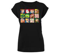 F4NT4STIC T-shirt 'Disney Toy Story Character Squares' citron vert / vert clair / canneberge / noir, Taille S
