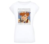 F4NT4STIC T-shirt 'Disney Winnie The Pooh Christopher Robin Montage' nude / marron / jaune clair / blanc, Taille XS