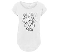 F4NT4STIC T-shirt 'Disney Winnie The Pooh Collage Sketch' noir / blanc, Taille 5XL