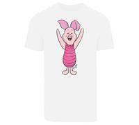 F4NT4STIC T-Shirt 'Disney Winnie The Pooh Ferkel' rose / rose / noir / blanc, Taille L