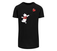 F4NT4STIC T-Shirt 'Disney Winnie The Pooh Winnie & Balloon' gris / rouge / noir / blanc, Taille S