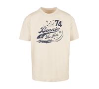 F4NT4STIC T-Shirt 'Elton John Bennie And The Jets' nude / bleu foncé, Taille S