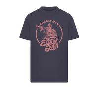 F4NT4STIC T-Shirt 'Elton John Rocketman' bleu foncé / rose, Taille L