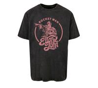 F4NT4STIC T-Shirt 'Elton John Rocketman' rose ancienne / noir, Taille XXXL