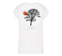 F4NT4STIC T-shirt 'Escape Discover the World Tree Birds' blanc, Taille XL