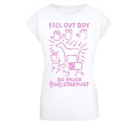 F4NT4STIC T-shirt 'Fall Out Boy Dog So Much Stardust' orchidée / blanc, Taille M