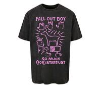 F4NT4STIC T-Shirt 'Fall Out Boy Pink Dog So Much Stardust' fuchsia / noir, Taille L