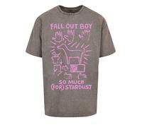 F4NT4STIC T-Shirt 'Fall Out Boy Pink Dog So Much Stardust' gris / mauve, Taille XS