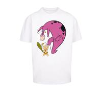 F4NT4STIC T-Shirt 'Familie Feuerstein Bamm Bamm And Dino' nude / violet rouge / noir / blanc, Taille XS