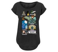 F4NT4STIC T-shirt 'Fantastic Beasts 2 Chibi Newt' bleu / taupe / noir / blanc, Taille XXL