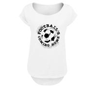 F4NT4STIC T-shirt 'Football's Coming Home' noir / blanc, Taille 5XL