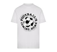 F4NT4STIC T-Shirt 'Football's Coming Home Paint Splatter' noir / blanc, Taille 5XL