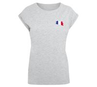 F4NT4STIC T-shirt 'France Frankreich Flagge Fahne' gris, Taille 5XL