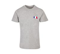 F4NT4STIC T-Shirt 'Frankreich Flagge France' gris, Taille XS