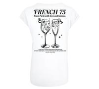 F4NT4STIC T-shirt 'French 75 From Paris With Love' noir / blanc, Taille L