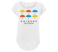 F4NT4STIC T-shirt 'FRIENDS Bunte Regenschirme' bleu / jaune / noir / blanc, Taille 5XL