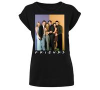 F4NT4STIC T-shirt 'Friends Group Photo' lavande / orange clair / noir / blanc, Taille M